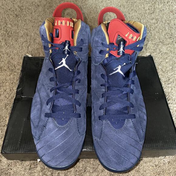 Size 10.5 - Air Jordan 6 DB Doernbecher Navy NIB Rare main image 12